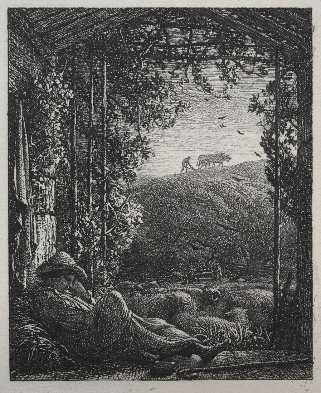 O Pastor Adormecido de Samuel Palmer