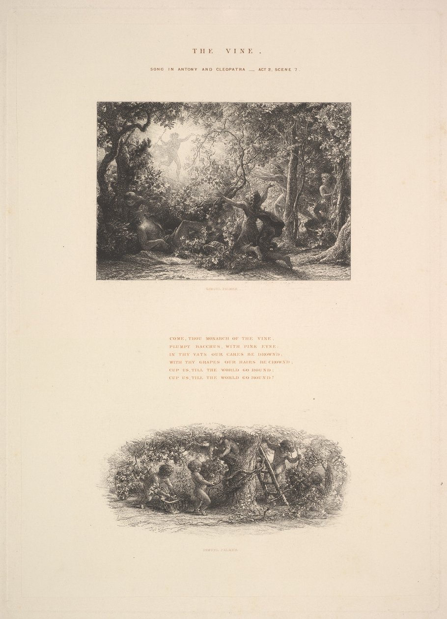 The Vine, ou Baco Plumpy, 1880. de Samuel Palmer