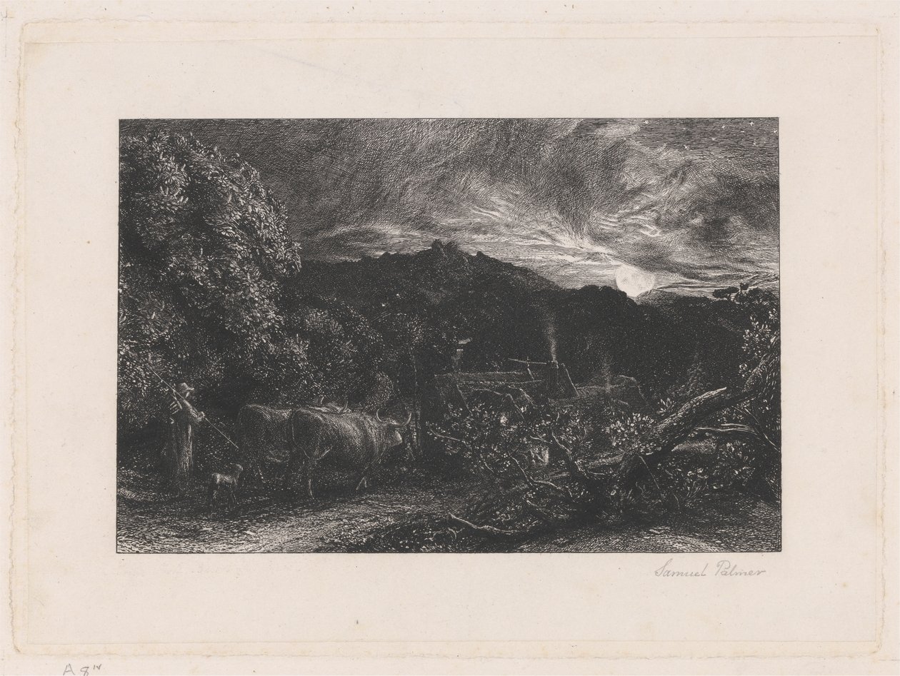O lavrador cansado de Samuel Palmer
