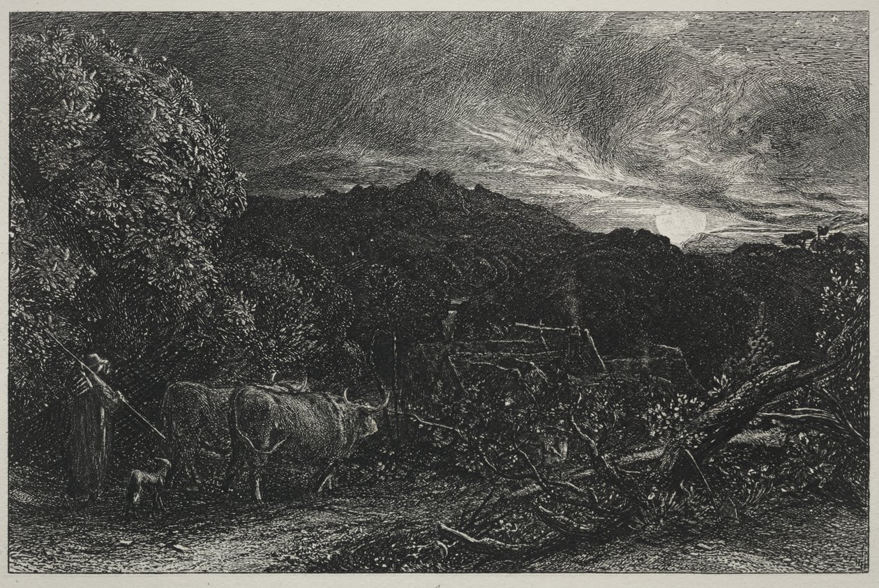 O lavrador cansado de Samuel Palmer