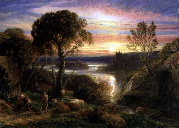 Tityrus Restaurado em seu Patrimônio, 1877 de Samuel Palmer