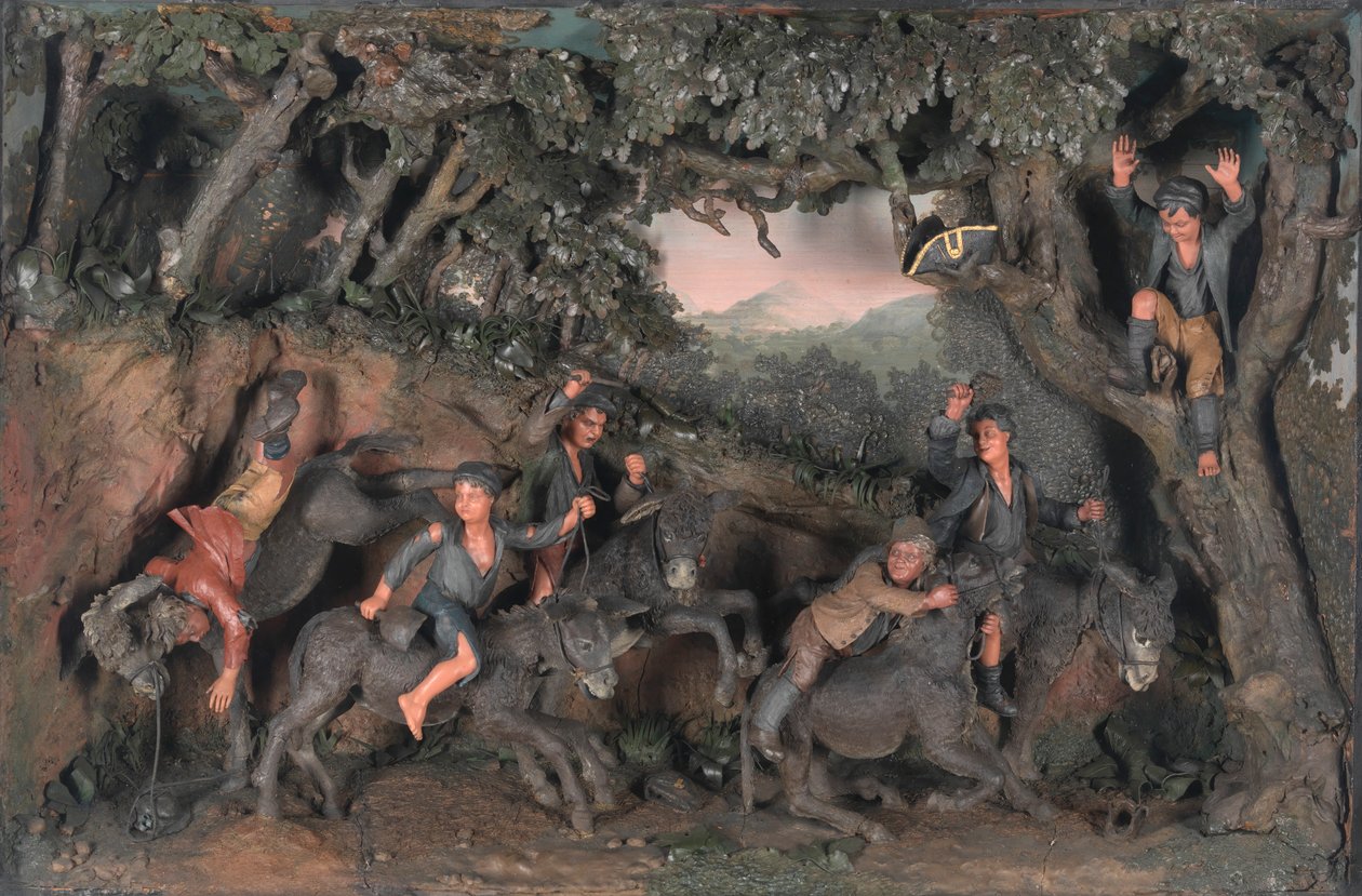 Uma Corrida de Chaminés varredura em burros de Samuel Percy