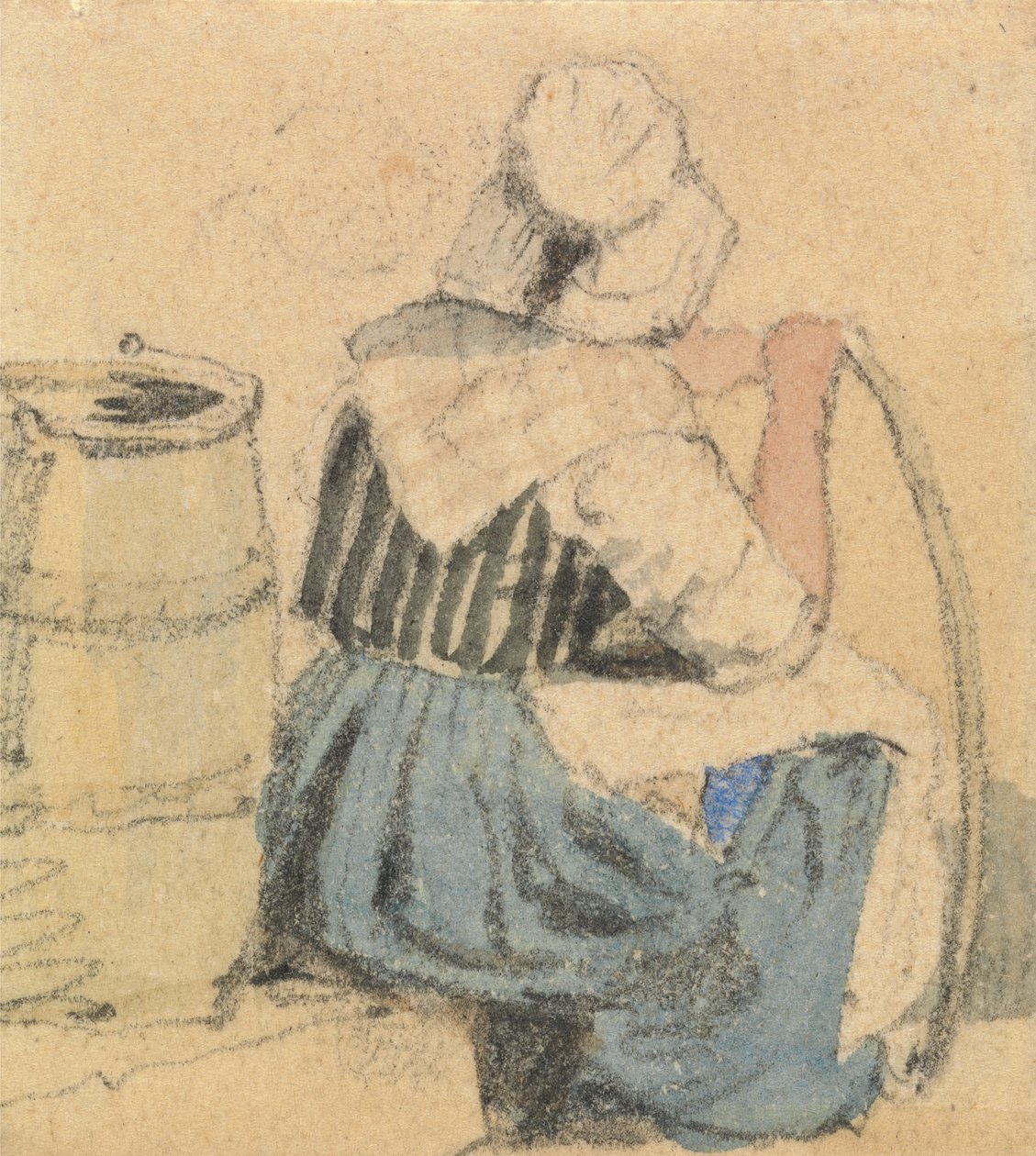 Uma mulher camponesa sentada de Samuel Prout