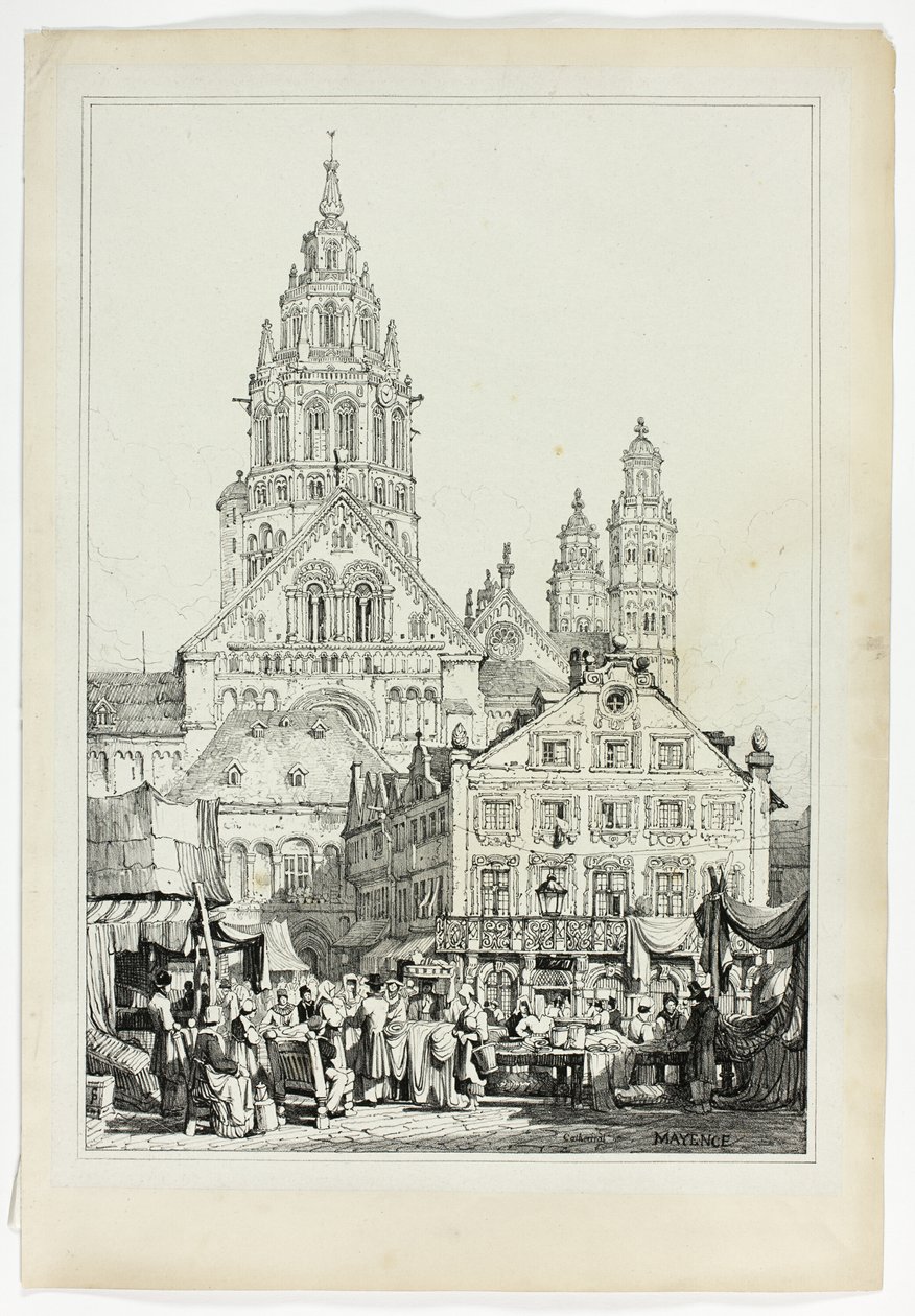 Catedral em Mayence de Samuel Prout