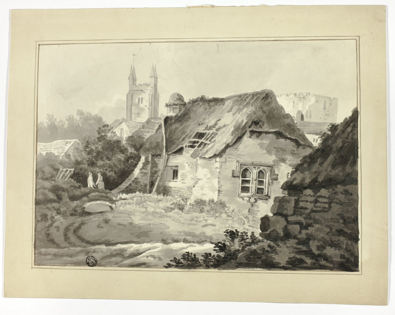 Casas de campo e pináculos de Samuel Prout