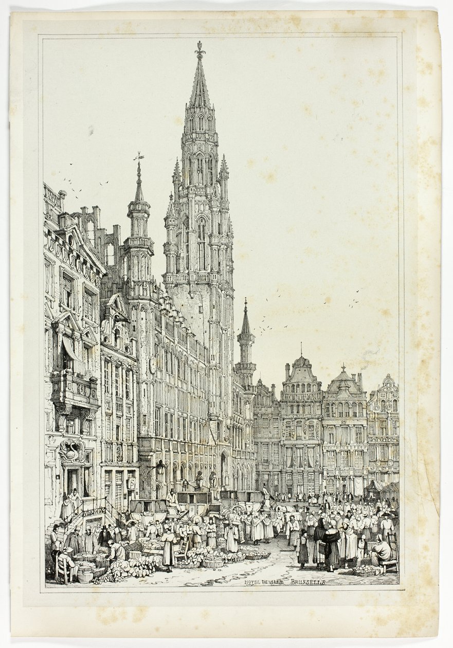 Hotel de Ville, Bruxelas de Samuel Prout