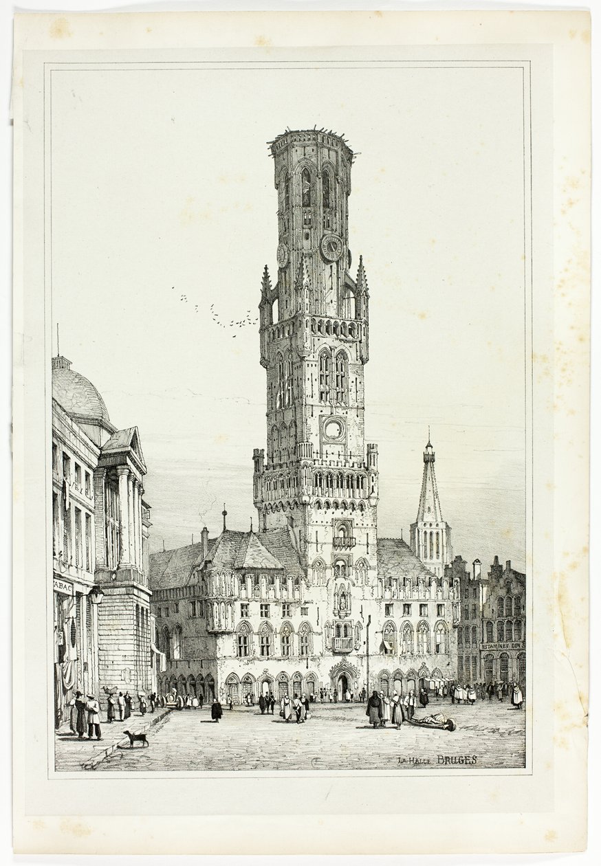 La Halle, Bruges de Samuel Prout