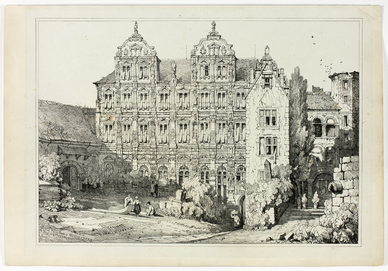 Parte do Castelo em Heidelberg de Samuel Prout