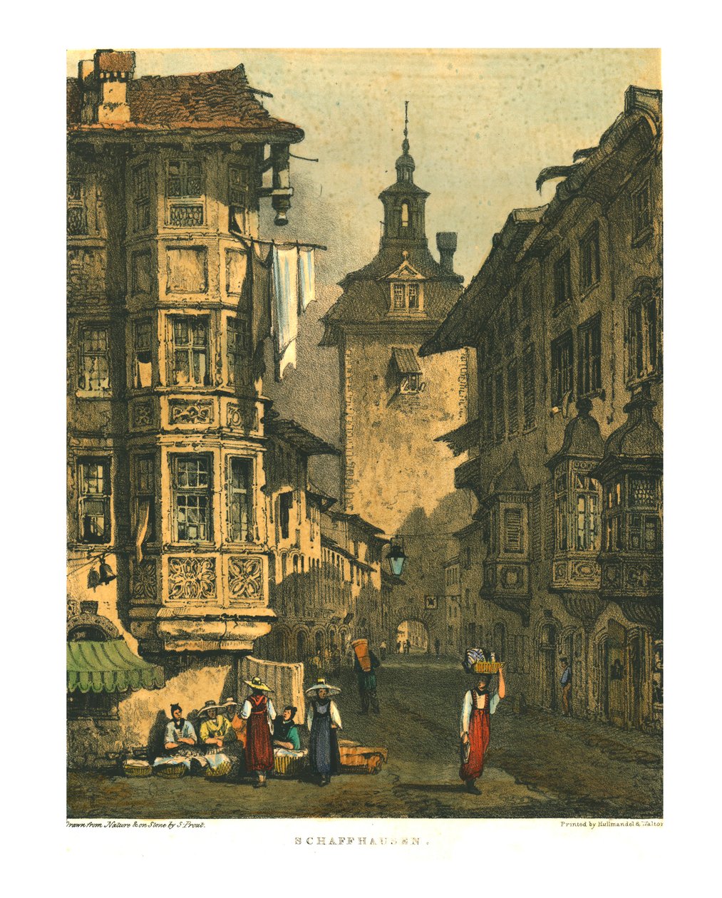 Schaffhausen, início do século XIX. de Samuel Prout