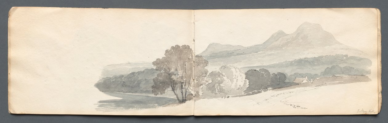 Caderno de rascunhos: Eildon Hills de Samuel Prout