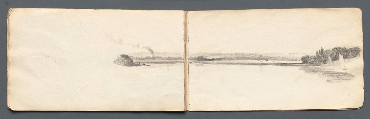 Sketchbook: "Paisagem com Veleiros" de Samuel Prout