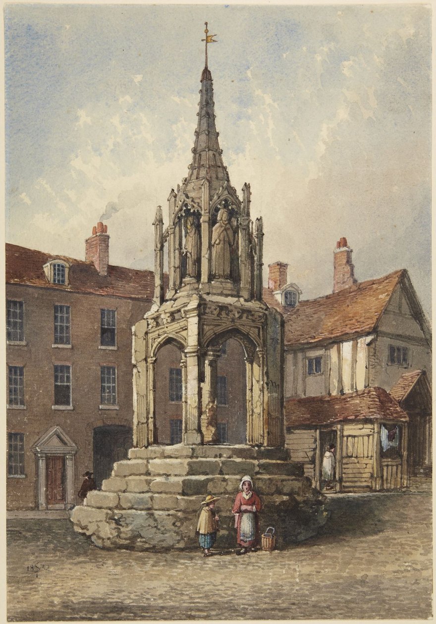 A cruz em Leighton, Bedfordshire de Samuel Prout