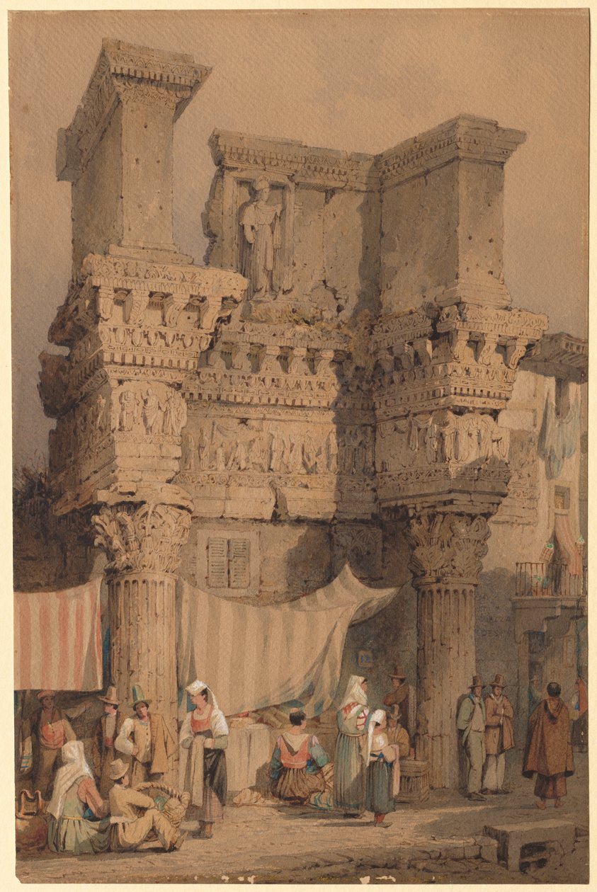 O Fórum de Nerva, Roma de Samuel Prout