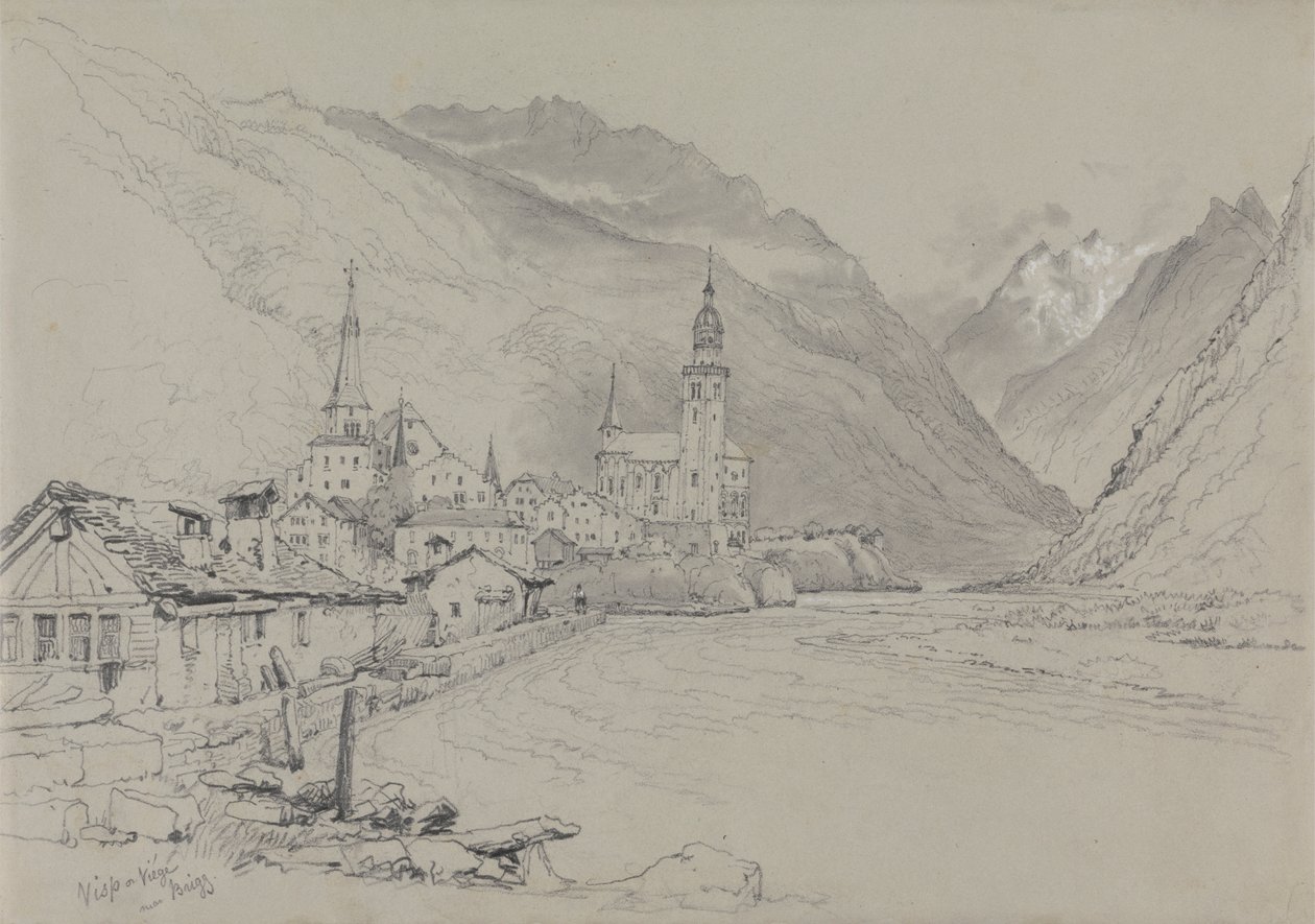 Visp ou Viege, perto de Brigada de Samuel Prout