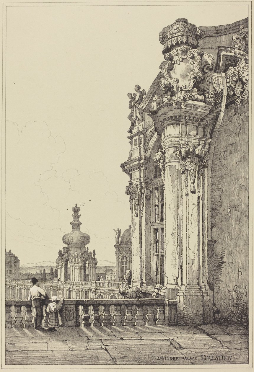 Palácio Zwinger, Dresden de Samuel Prout