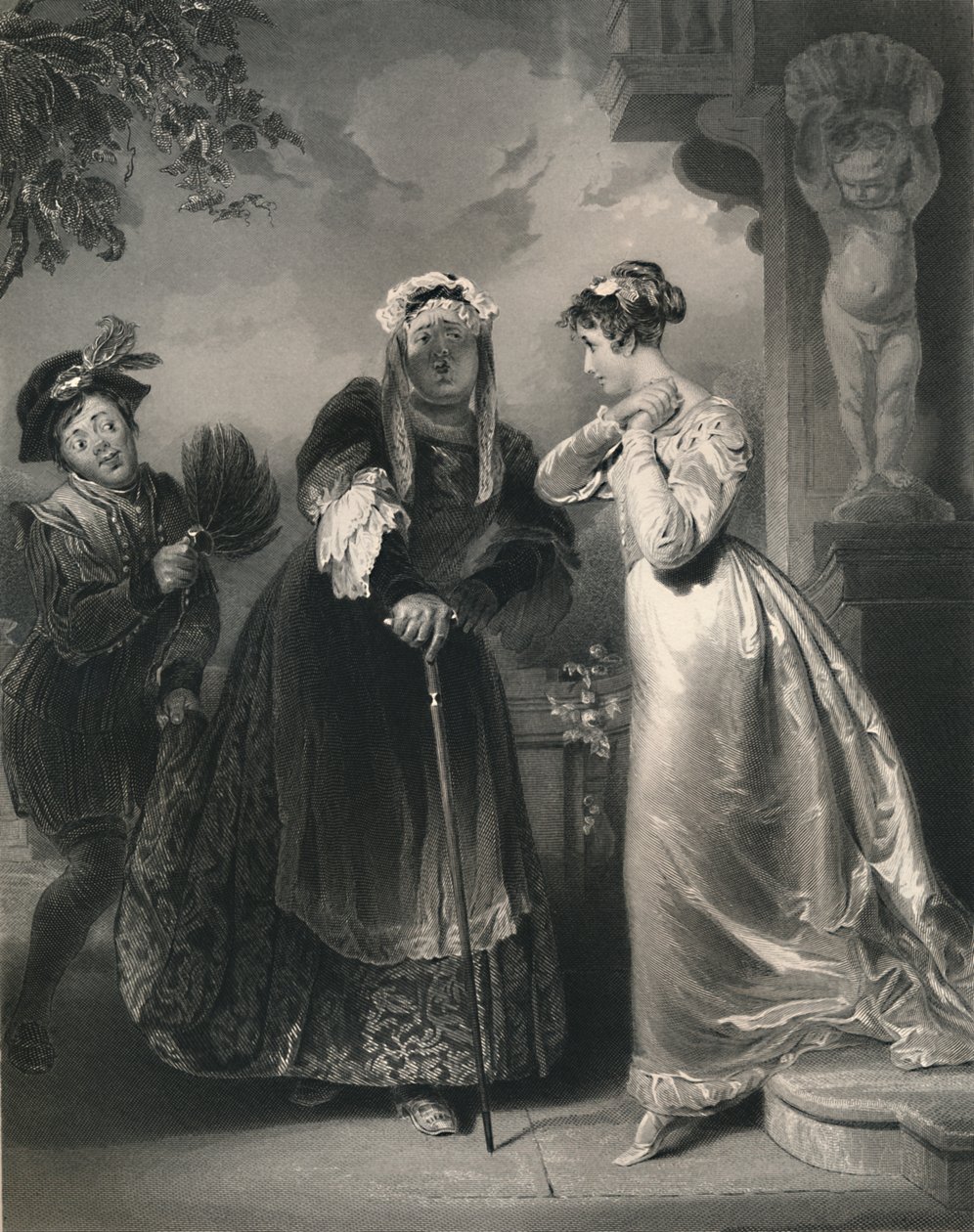 Julieta e a enfermeira Romeu e Julieta, c1870 de Samuel Sangster