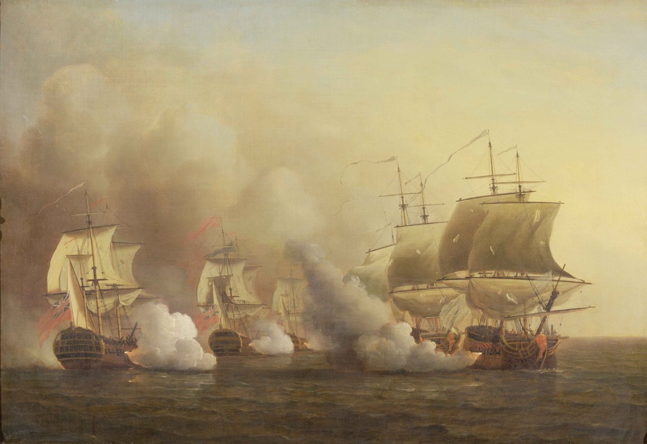 Ação no Cabo da Boa Esperança, 9 de março de 1757 de Samuel Scott
