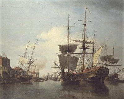 Carvão no Tamisa, perto de Deptford de Samuel Scott