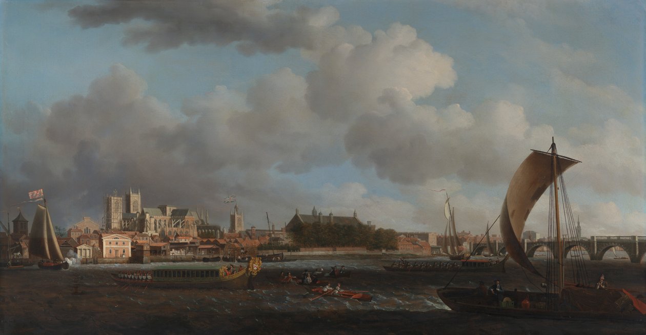 Westminster de Lambeth, com a Barcaça Ceremonial da Ironmongers