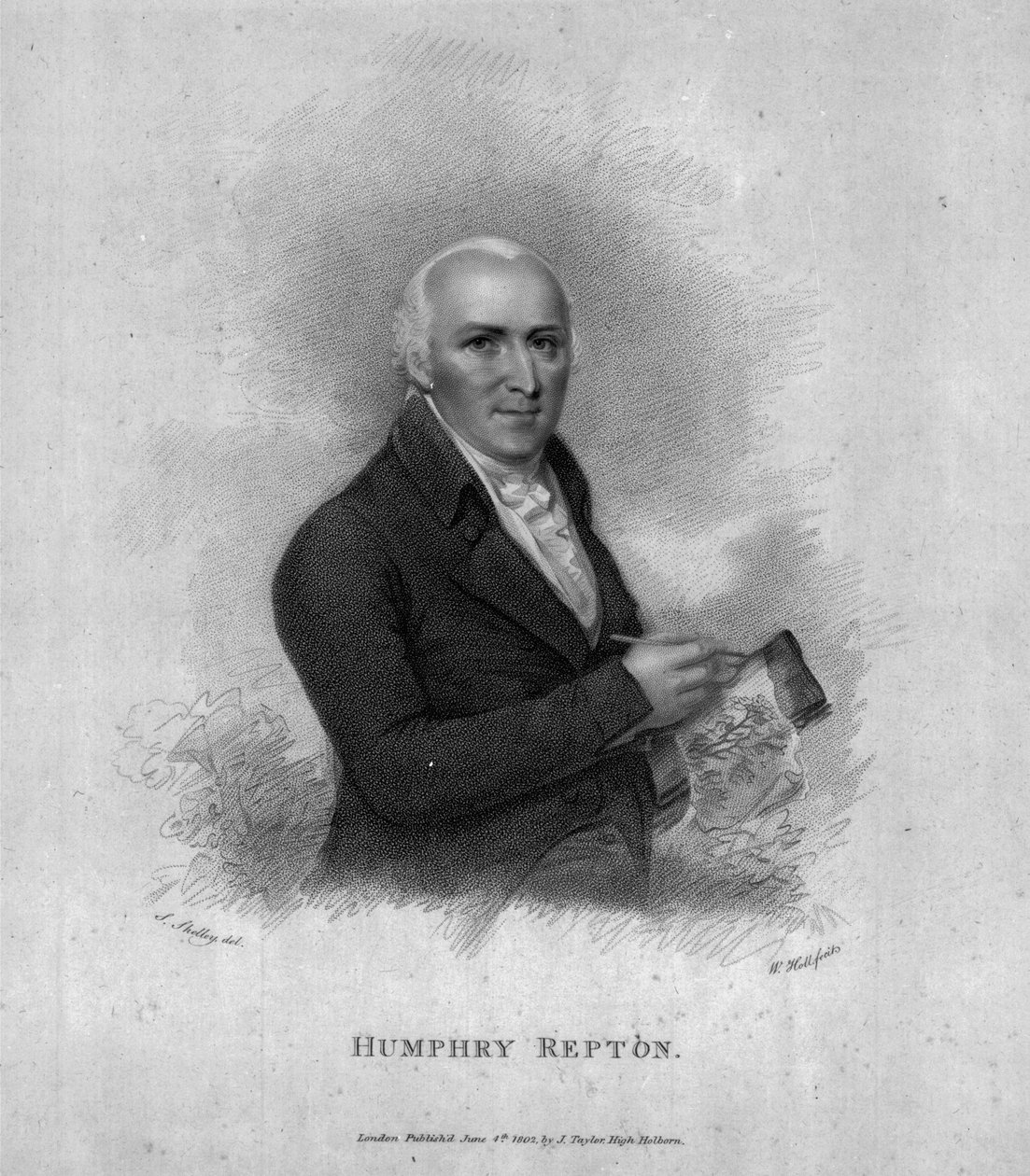 Humphry Repton, gravado por William Holl Sr, 1802 de Samuel Shelley