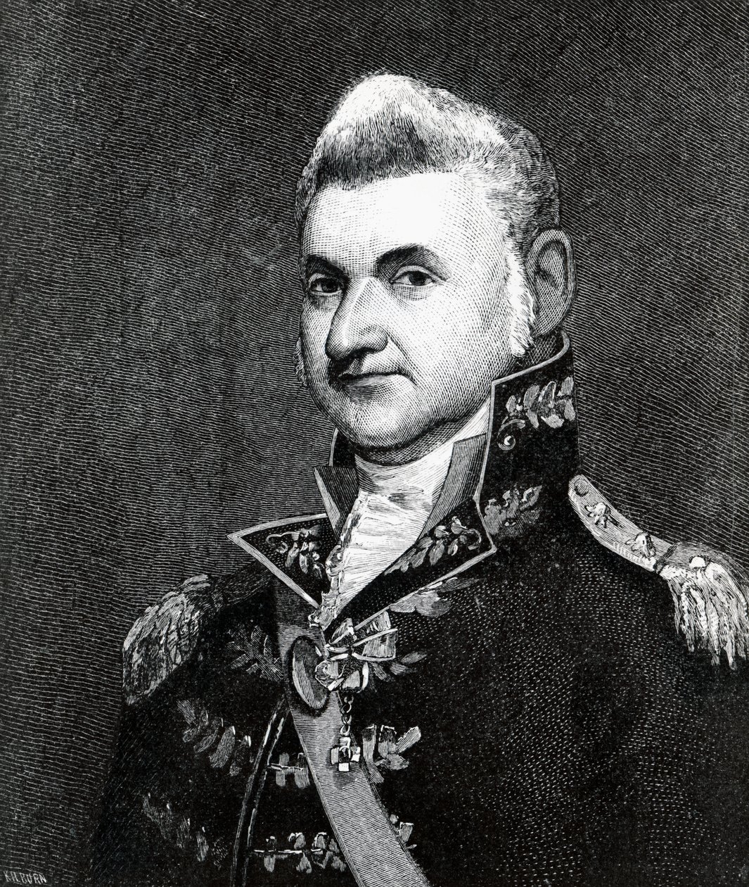Retrato de Henry Dearborn (1751-1829) (gravura) de Samuel Smith Kilburn