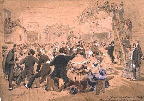 A primeira bola de assinatura, Ballarat, Victoria de Samuel Thomas Gill