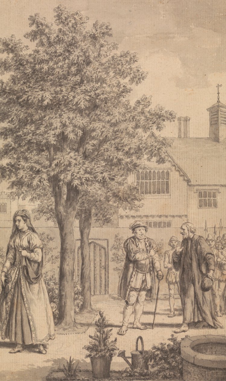 Catherine Parr, Henrique VIII e o Bispo Gardner de Samuel Wale