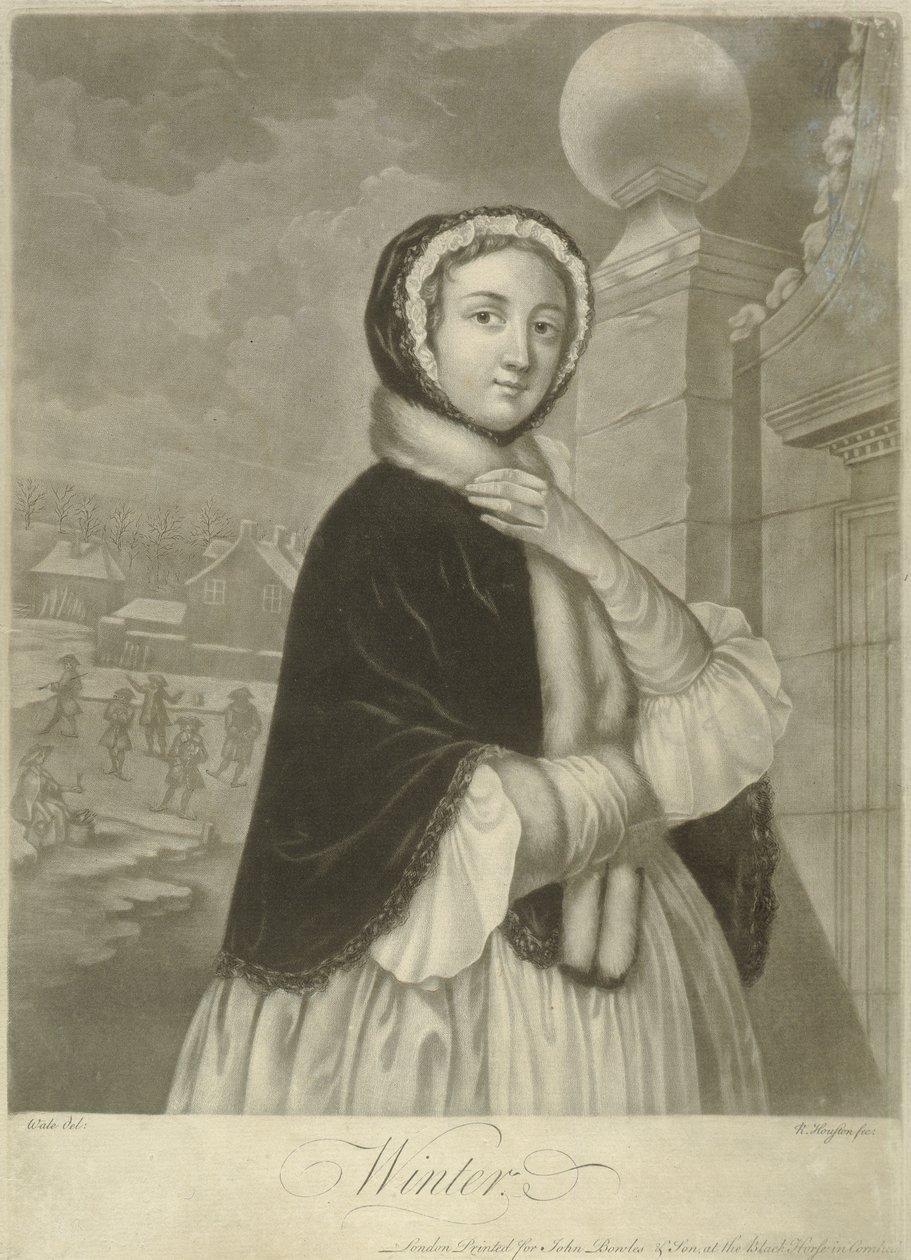 Inverno (mezzotint) de Samuel Wale