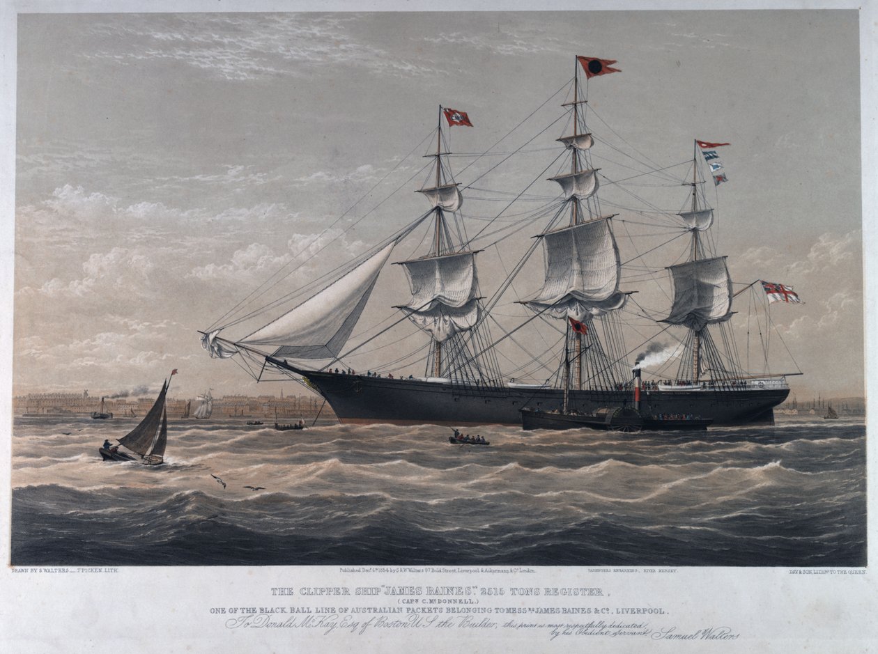 Navio Clipper "James Baines de Samuel Walters