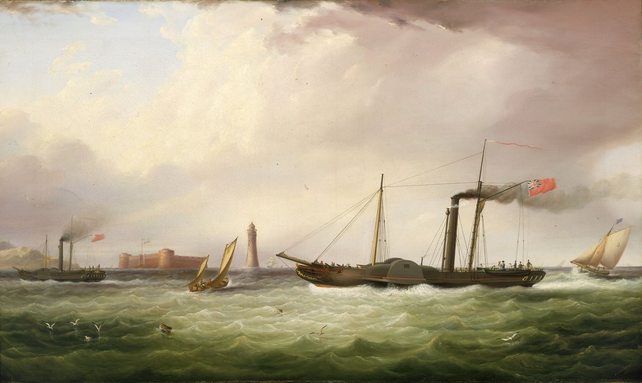 O vapor de pás "Ariel de Samuel Walters