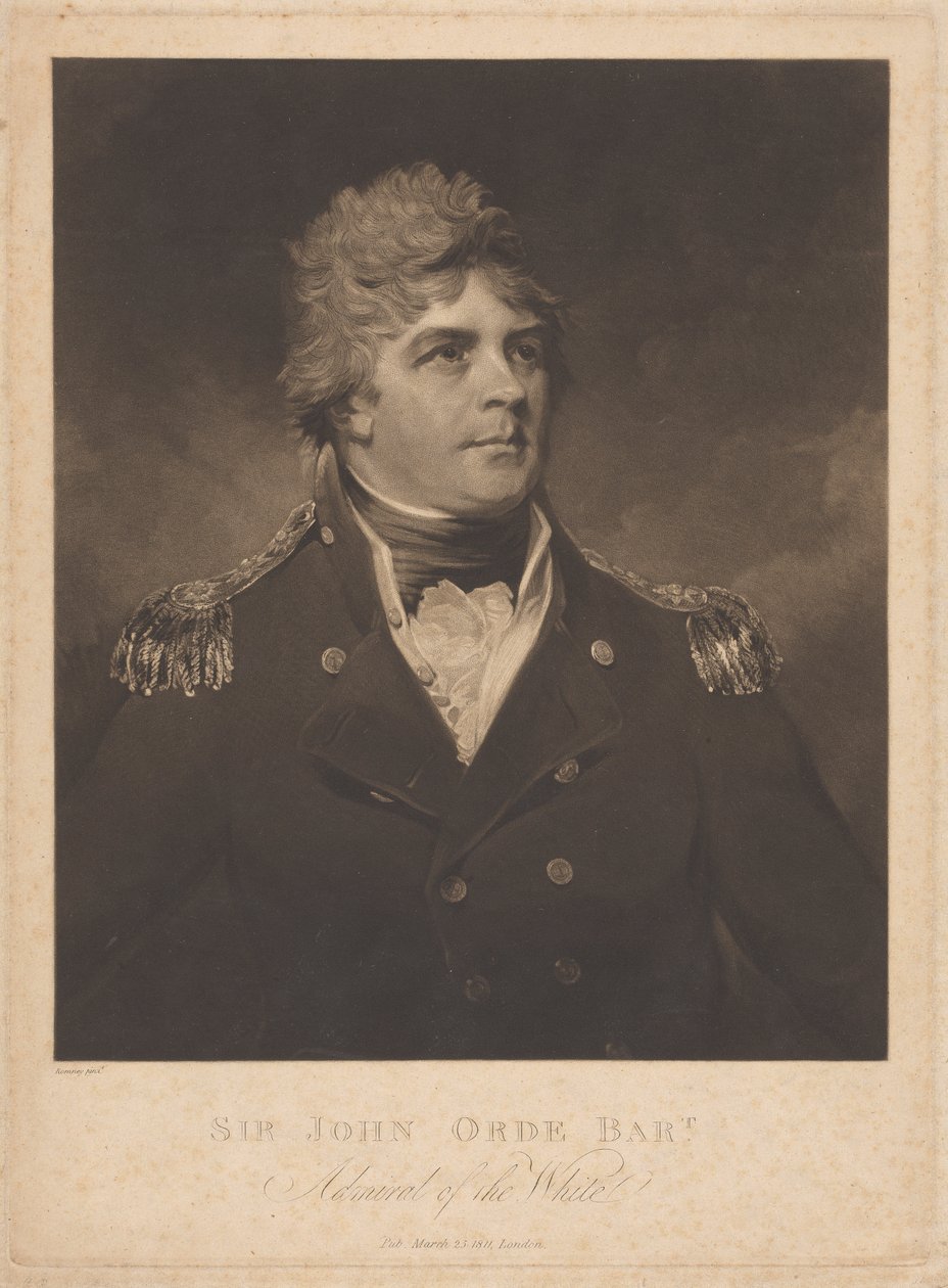 Sir John Orde de Samuel William Reynolds