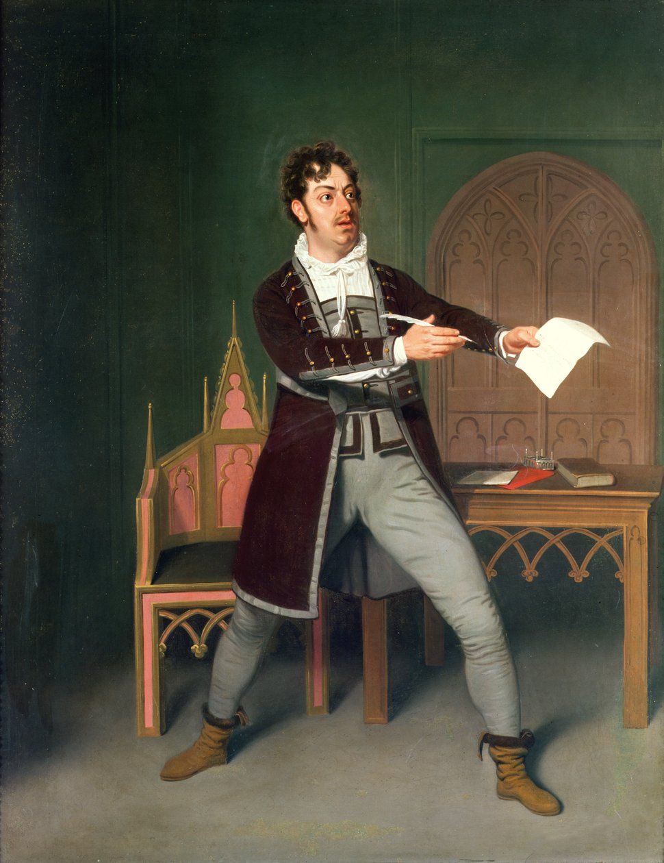 Charles Farley (1771-1859) como Francisco em &39;A Tale of Mystery&39; de Thomas Holcroft, no Covent Garden Theatre, em 1802 de Samuel de Wilde