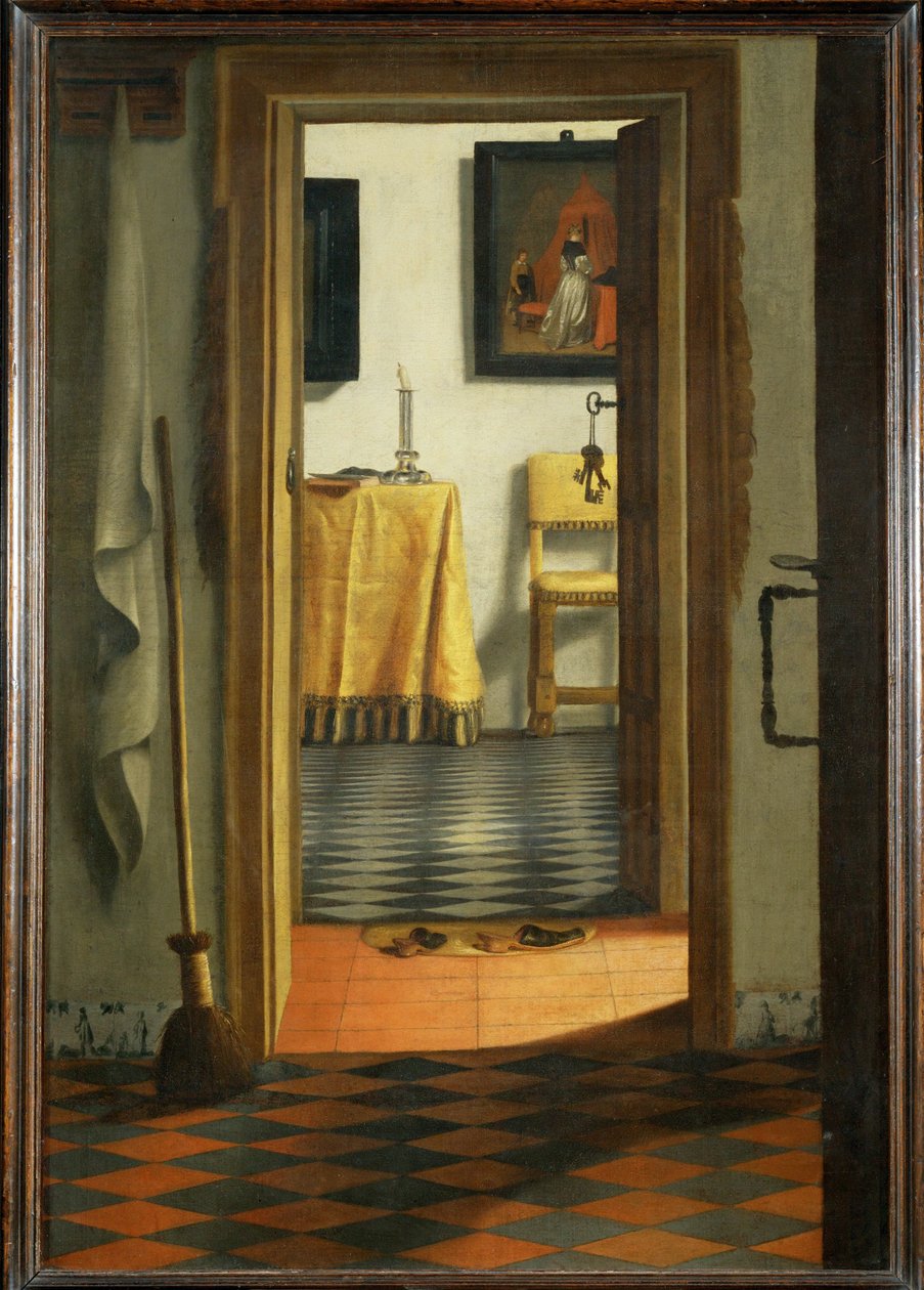 Les pantoufles - As pantufas ... de Samuel van Hoogstraten