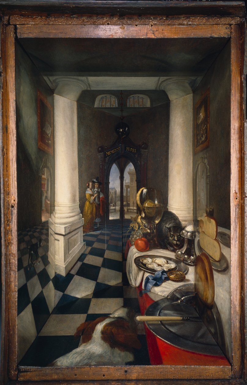 Caixa de perspetiva de um interior holandês de Samuel van Hoogstraten