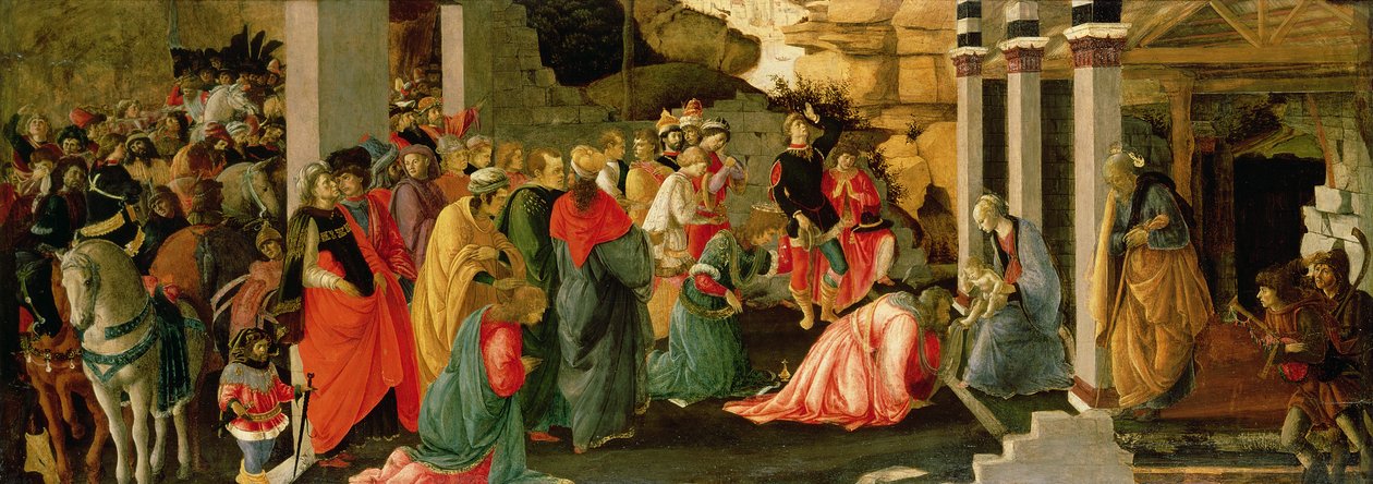 Adoração dos Magos, c.1470 (têmpera no painel) de Sandro Botticelli