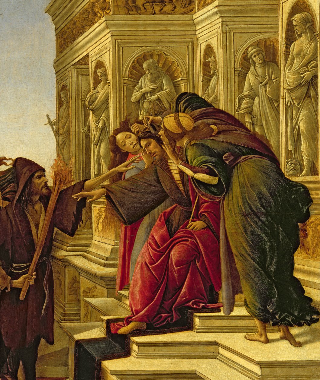 Calumny de Apelles, 1497-98 (detalhe de 209275) de Sandro Botticelli