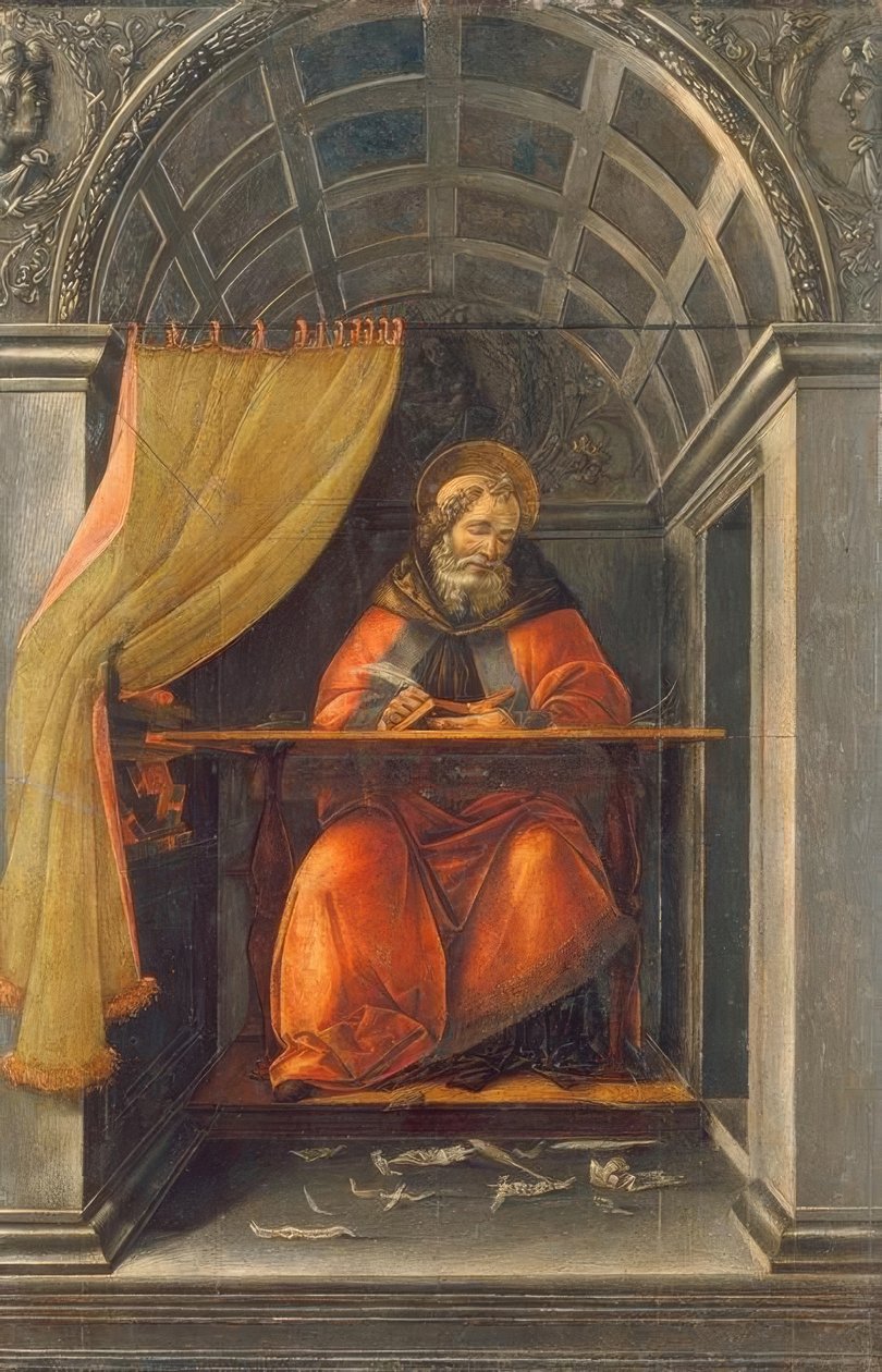 Santo Agostinho na cela de Sandro Botticelli
