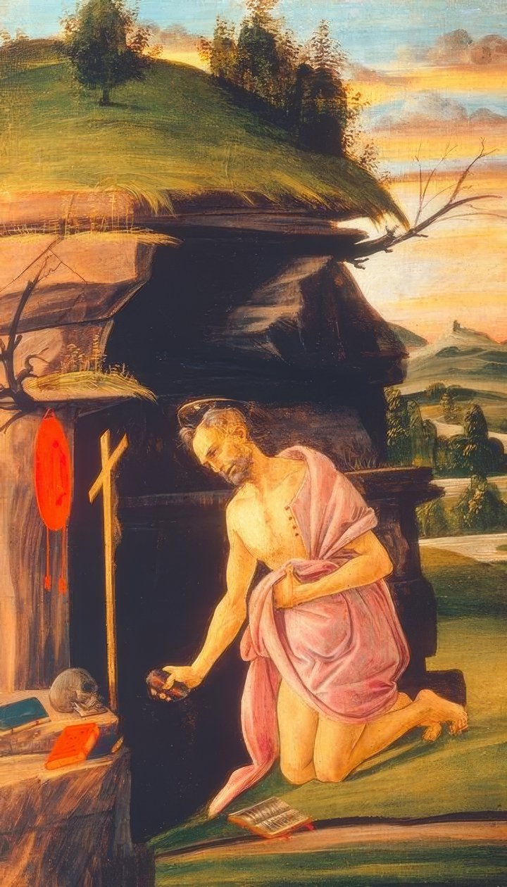 São Jerônimo no deserto de Sandro Botticelli