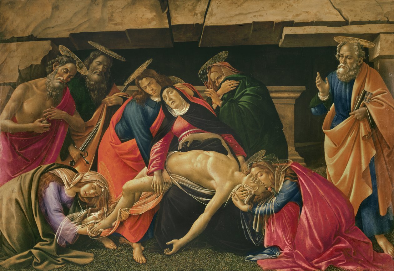 Lamentação de Cristo. c.1490 de Sandro Botticelli