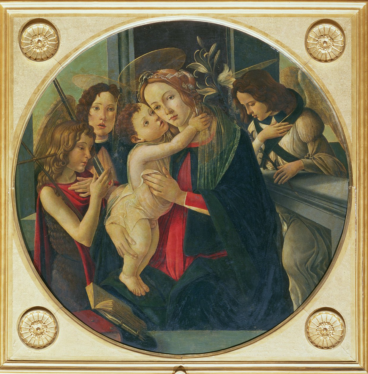Madonna e criança com São João Batista de Sandro Botticelli