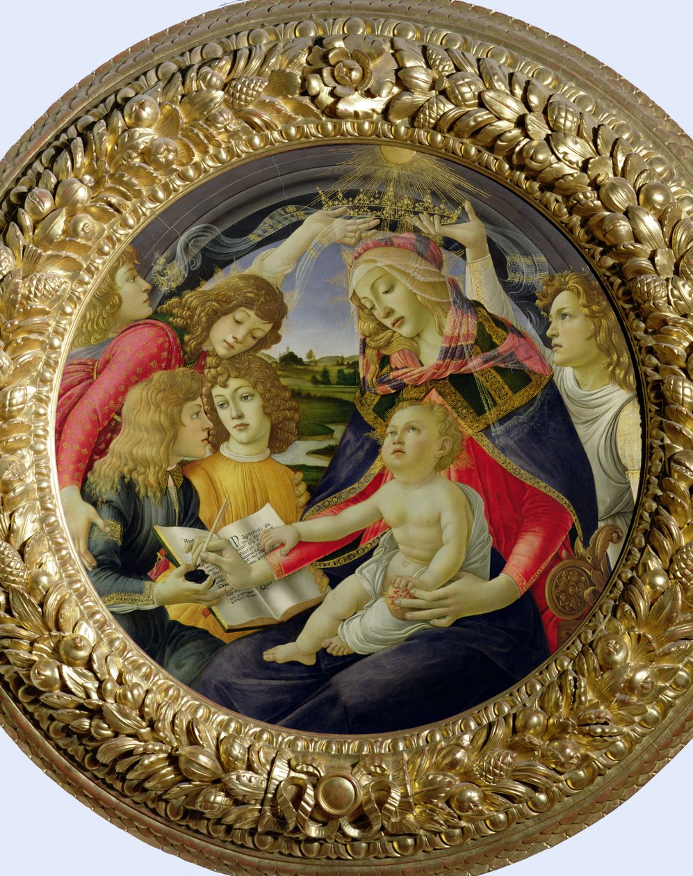 Madonna do Magnificat, 1482 (tempera no painel) de Sandro Botticelli