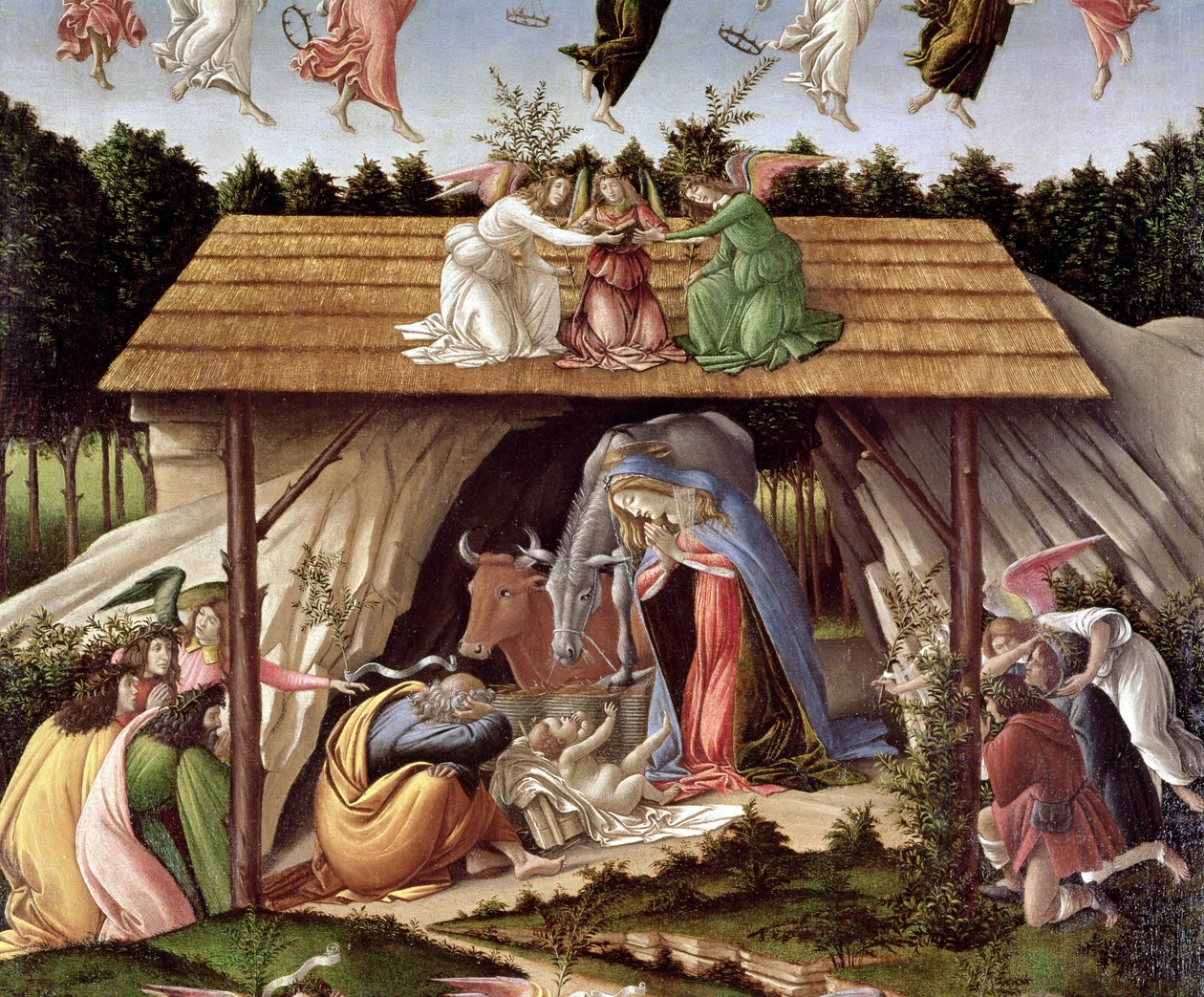Natividade mística, 1500 (detalhe) de Sandro Botticelli
