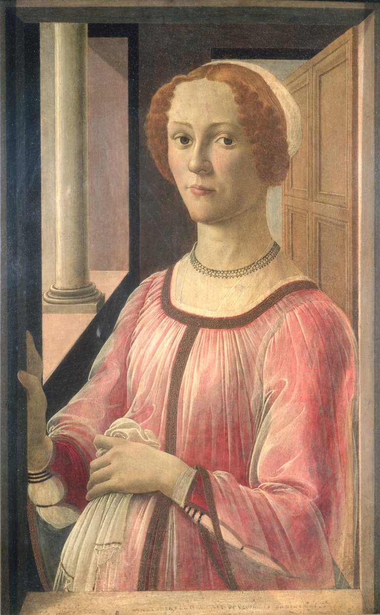 Smeralda Bandinelli, avó do escultor Baccio Bandinelli, c.1471 (têmpera no painel) de Sandro Botticelli