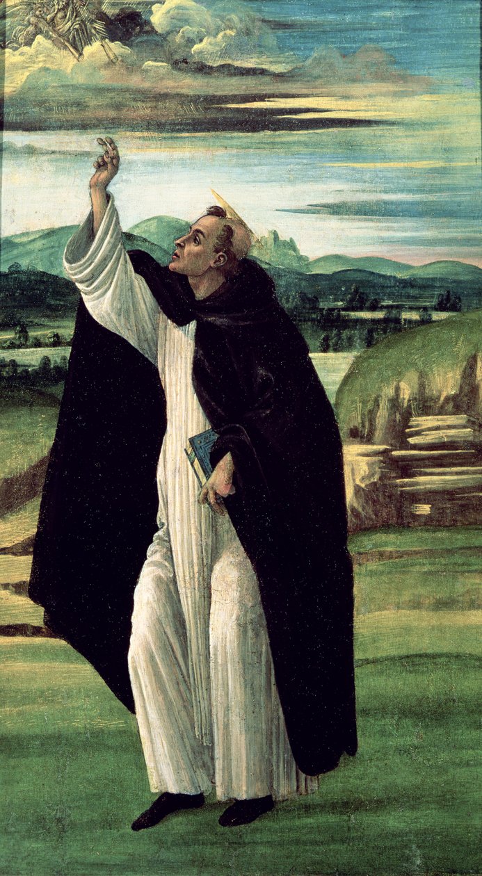 São Domingos, c.1498-1505 (têmpera sobre tela) de Sandro Botticelli