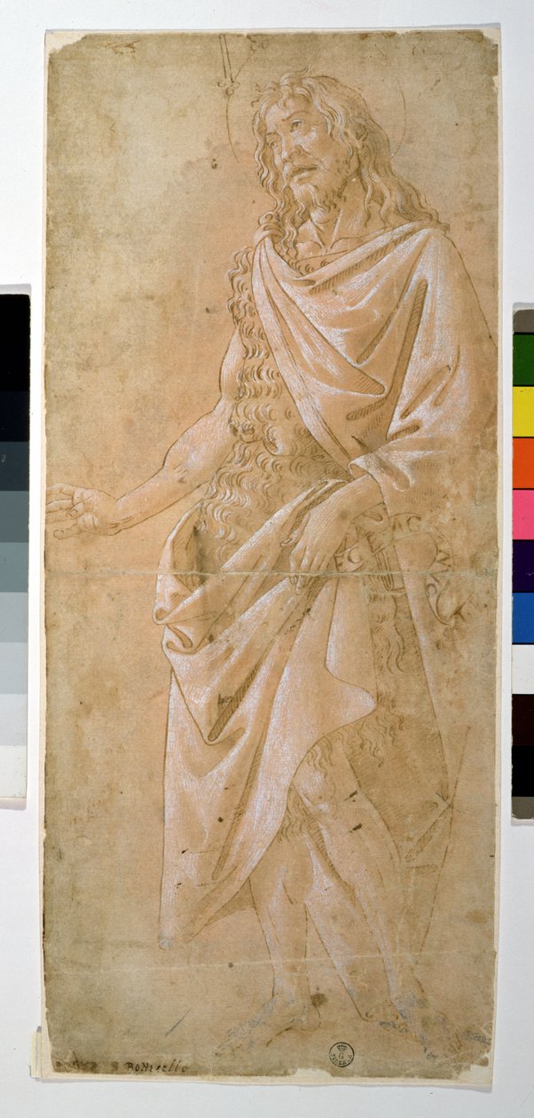 Estudo de São João Batista (desenho) de Sandro Botticelli