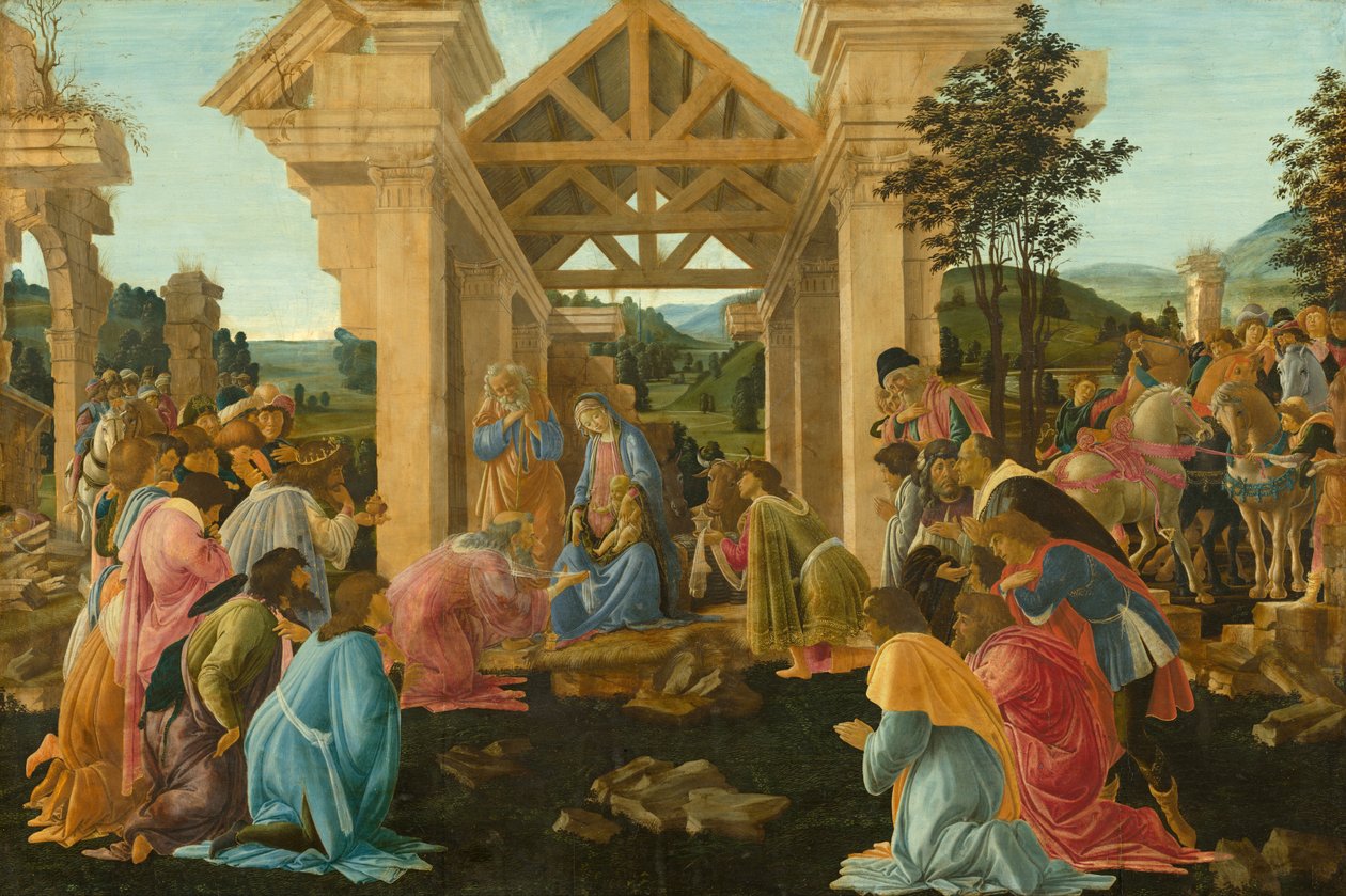 A Adoração dos Magos de Sandro Botticelli