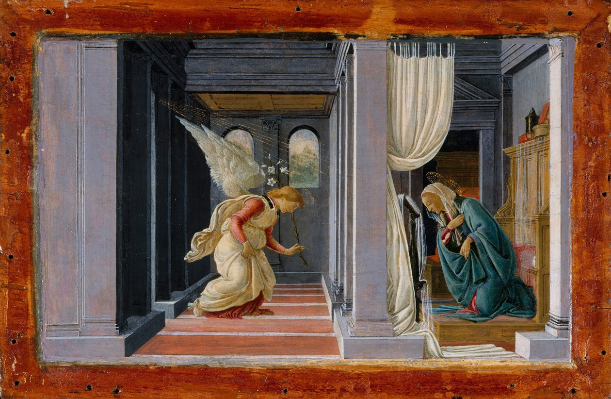 A Anunciação de Sandro Botticelli