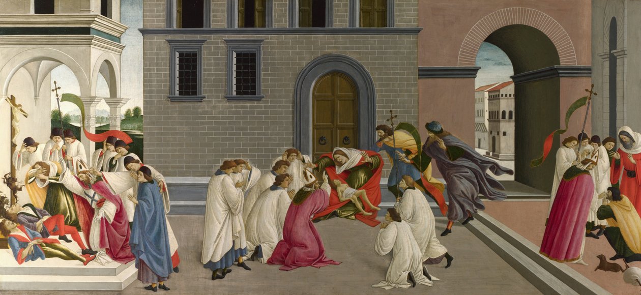Três milagres de São Zenóbio de Sandro Botticelli
