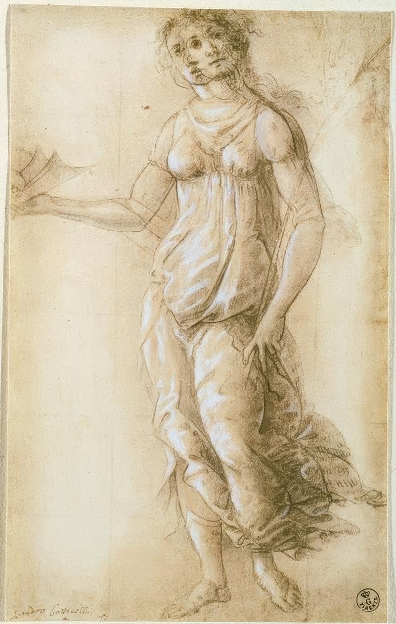Figura alegórica feminina de Sandro Botticelli