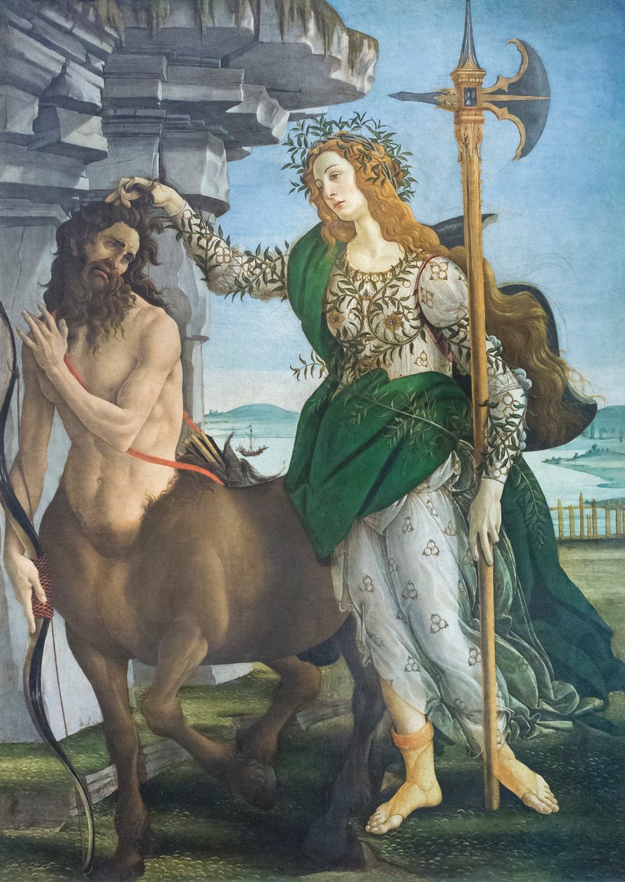 Pallas e o centauro de Sandro Botticelli